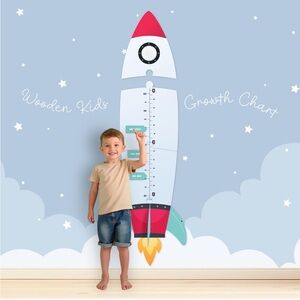 La Bonne Voisine Teté The Rocket - Wooden Growth Chart for Kids